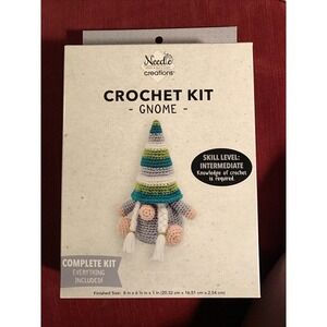NEW Needle Creations Crochet Kit‎ Winter Gnome Cross Stitch Intermediate Level